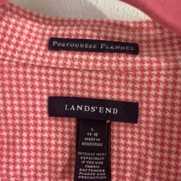 Lands End Flannel Shirt - Picture 3 of 6